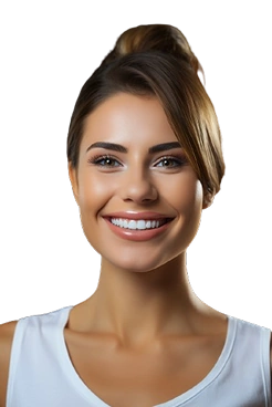 Жінка посміхається